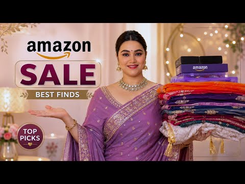 Amazon Sale Upto 70% off Best purchase  saree & Jewellery haul