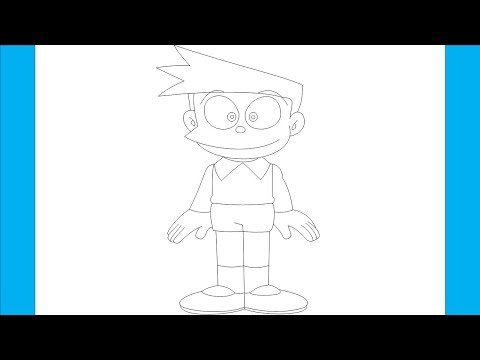 Video How to draw Suneo From Doremon Cartoon - Step by Step - youtube