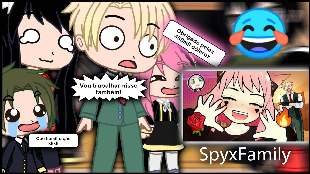 SPY X FAMÍLIA React E se a Anya Fizesse LIVE NPC no Tiktok do Spy x Family Vr