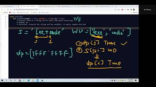Leetcode 139. Word Break. Dynamic Programming. Python