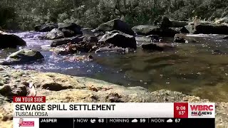 Sewage spill settlement in west Alabama