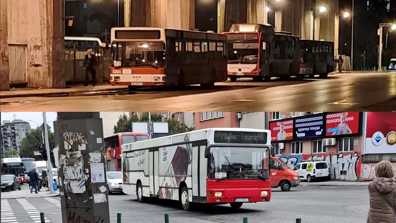 MANy NL202 #6004 oraz #7043 - JSP Skopje (prywatni podwykonawcy) [Przejazdy + Nagranie] ♪ ZF ♪