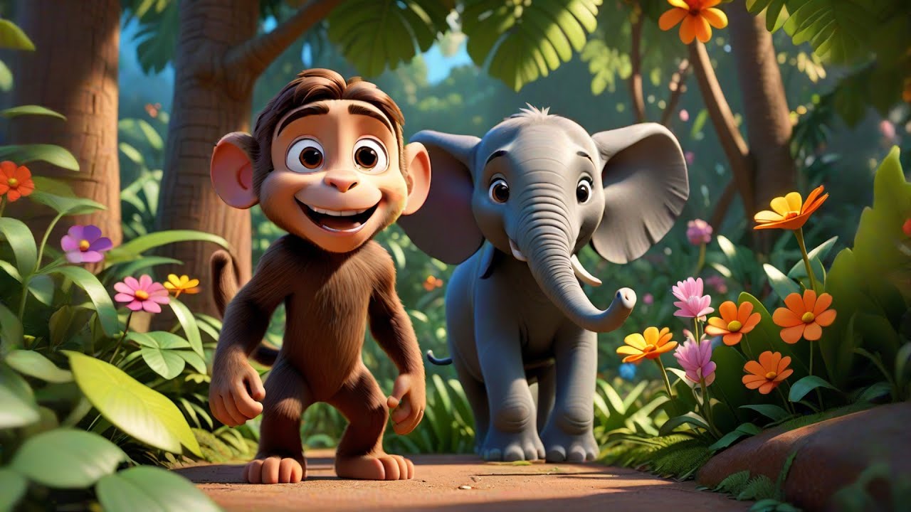Monkey’s Banana Race | Fun Monkey Song for Kids | Jungle Adventure ...