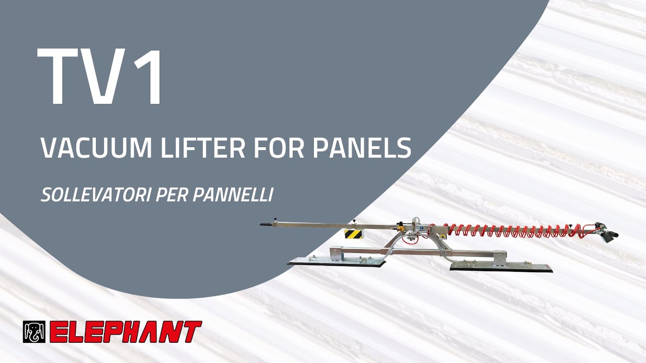 598. Sollevatore a ventosa pneumatico per travi e tavolame  - TV1 (Speciale) - Elephant