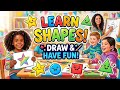 Learn Shapes for Kids | Easy &amp; Fun Shapes Drawing Step by Step | Easy Shapes Drawing for Kids