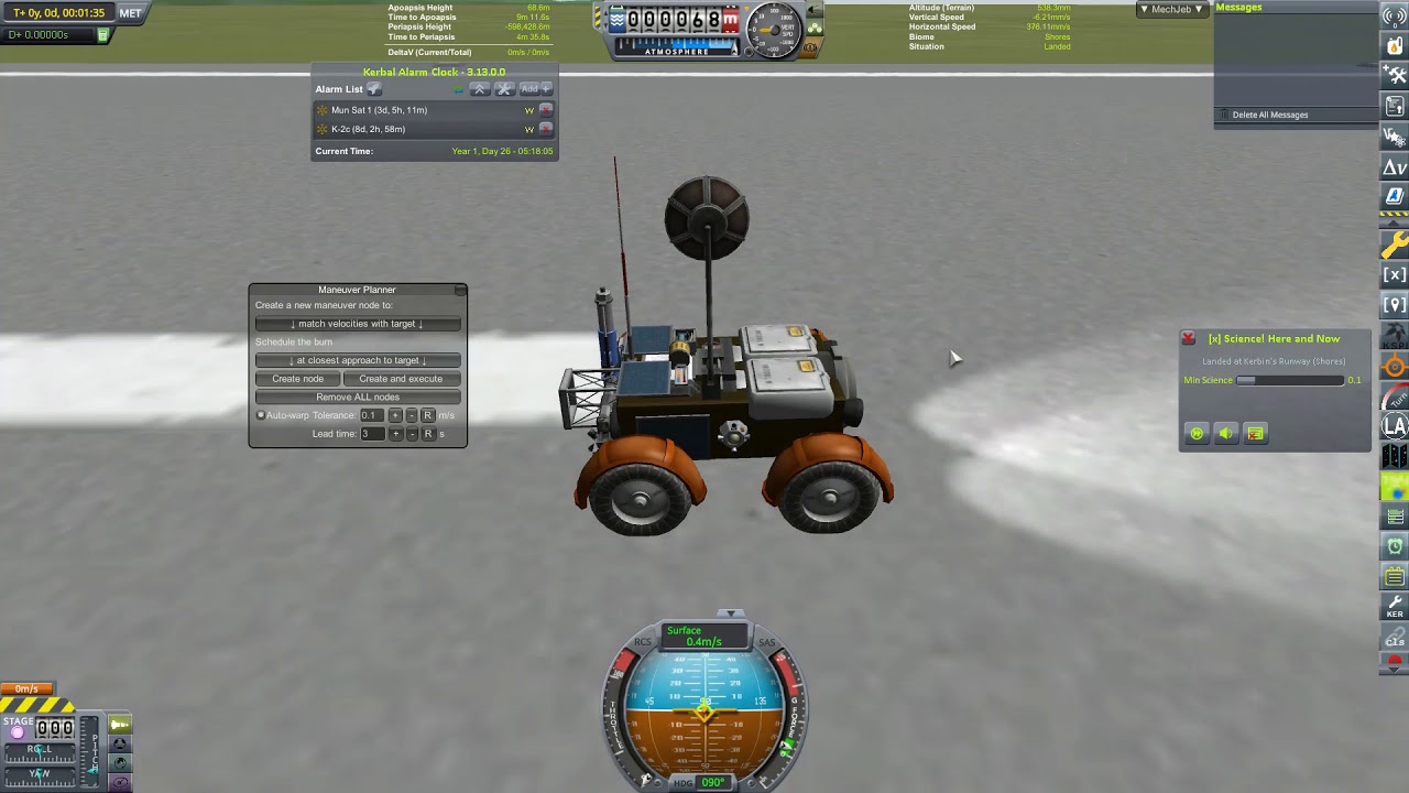Mun Lander Skycrane with Rover Tutorial - YouTube