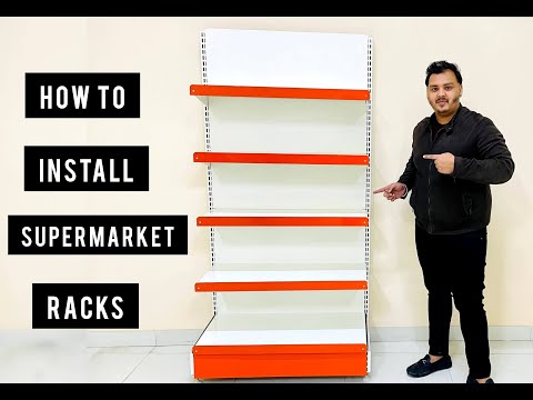 Supermarket rack installation | How to install departmental store racks | Racking India