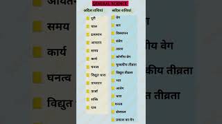 अदिश राशियां, सदिश राशियां Scalar quantity, Vector quantity #generalscience #gs #gk  SUCCESS LIGHT 💥