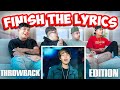 Finish the Lyrics, Throwback Edition!! (2000s Hits)