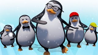 Five Little Penguins Baby Songs Five Little Babies Cartoon Nursery Rhymes For Kids Kids Tv