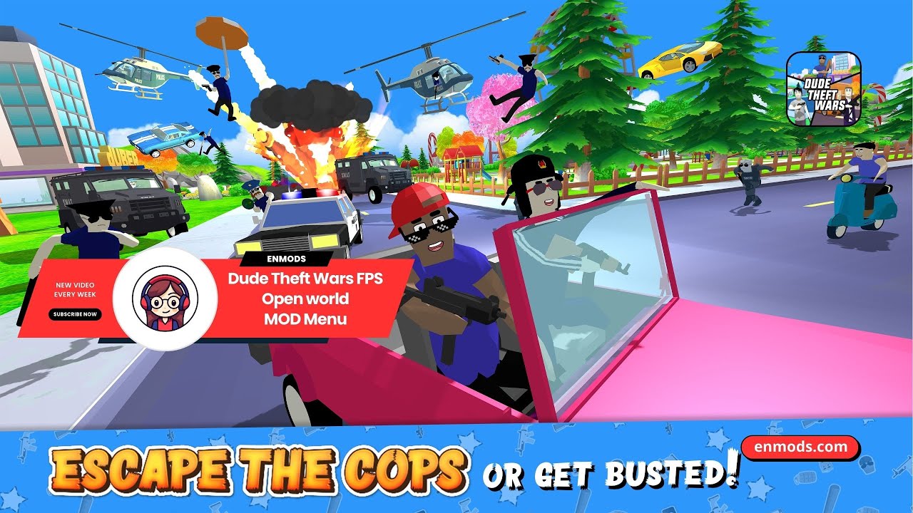 ✅Dude Theft Wars FPS Open world MOD Menu