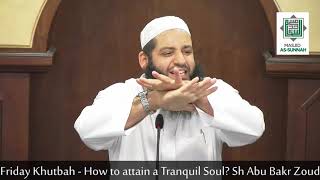 How and When to attain a tranquil Soul? - Sh Abu Bakr Zoud