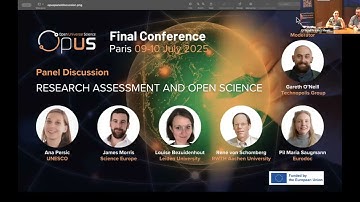 Ana Persic (UNESCO) at the Panel Discussion: Research Assessment and Open Science
