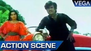 Rajinikanth Fights With Ambikas Bodyguard || Maaveeran Tamil Movie || Action Scenes