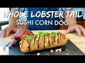 GRAPHIC: Live Whole Lobster Tail Sushi Corn Dog