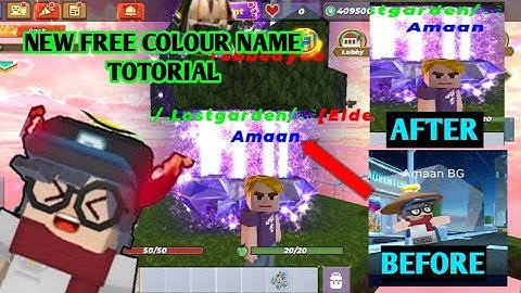 NEW *REAL FREE* COLOR NAME TRICK😍🤩 (TUTORIAL) [ Garena Blockman GO ]