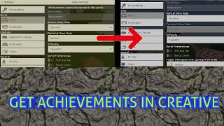 HOW TO EARN ACHIEVEMENTS IN CREATIVE MODE ON MINECRAFT BEDROCK! screenshot 1