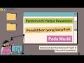 Demonstrasi Kontekstual Topik 2 Filosofi Pendidikan | PPG Prajabatan 2023 | PPG Untirta