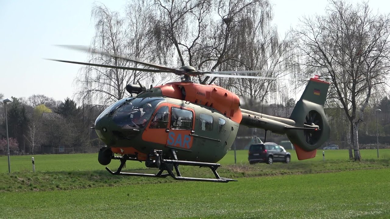RTH SAR 41 77+02 Bundeswehr Heeresflieger Fliegerhorst Nörvenich startet in Sankt Augustin 23.3.22