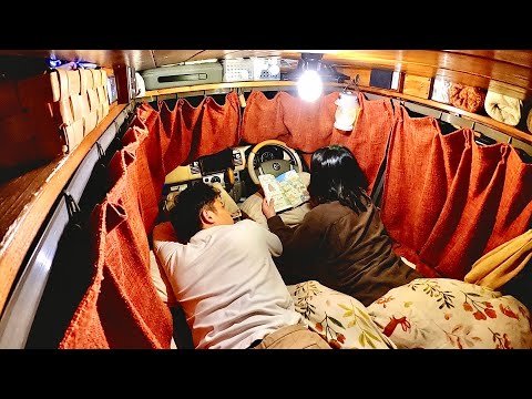 本州最後の夜。コンパクトな軽自動車で過ごす青森3日間。