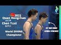 Relive 2022 quan hong chan   chen yuxi  womens 10 meter synchro worlds
