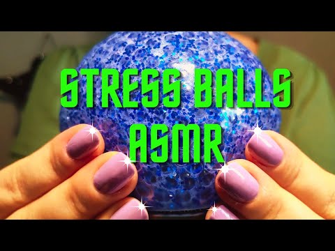 ASMR] Massage du cerveau avec les balles anti stress bleues et