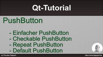 Qt Tutorial 023: PushButton