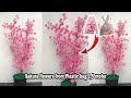 CARA MEMBUAT BUNGA SAKURA DARI PLASTIK | BUNGA SUDUT SAKURA DARI PLASTIK 2020 | DIY CHERRY BLOSSOM