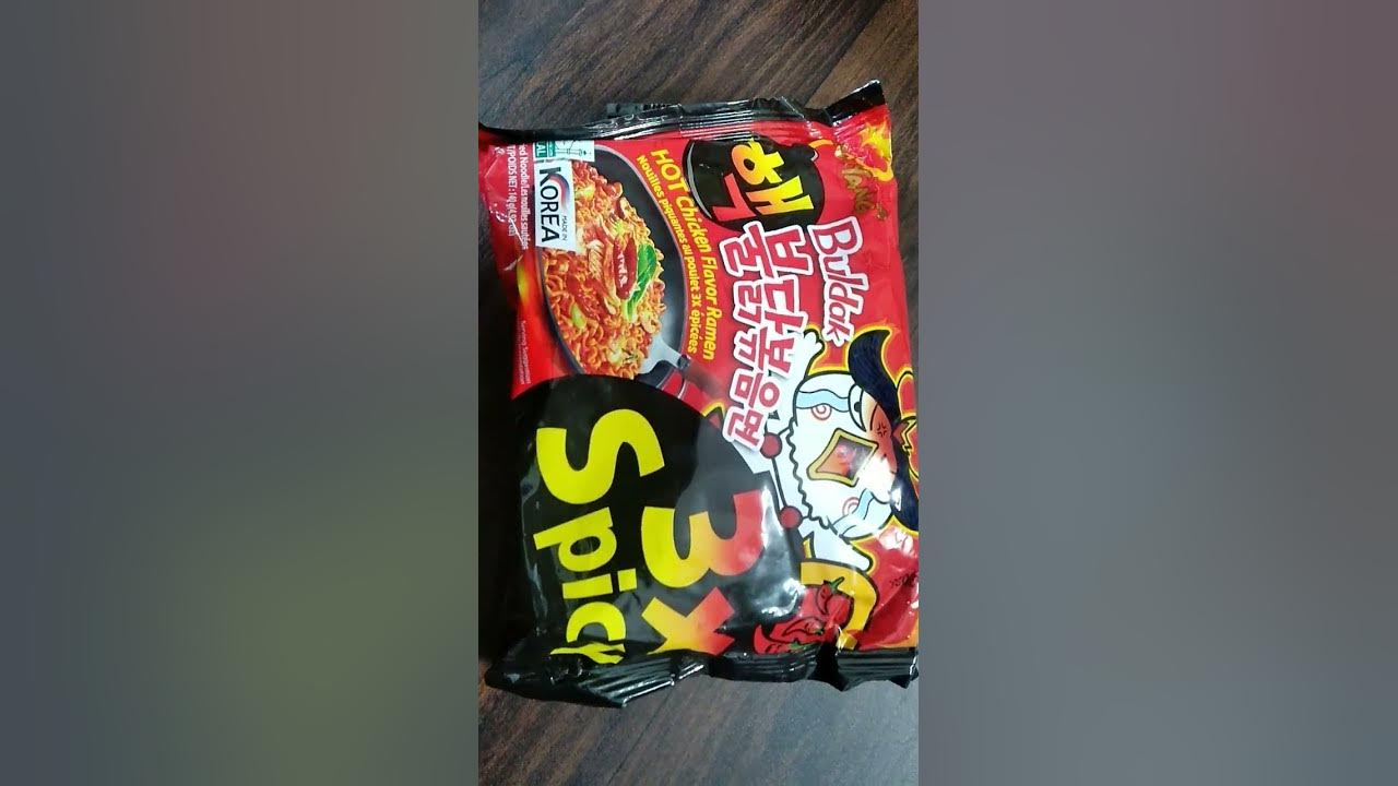 my-new-ramen-buldak-spice-3-hot-chilli-youtube