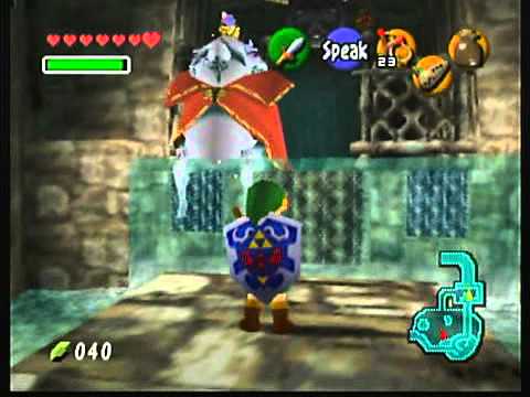 Legend of Zelda: Ocarina of Time- Letter in a bottle and passing King Zora  