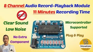 APR33A3 - 8 Channel Individual Audio/Voice Recording & Playback Module | 11 Minutes Recording Time
