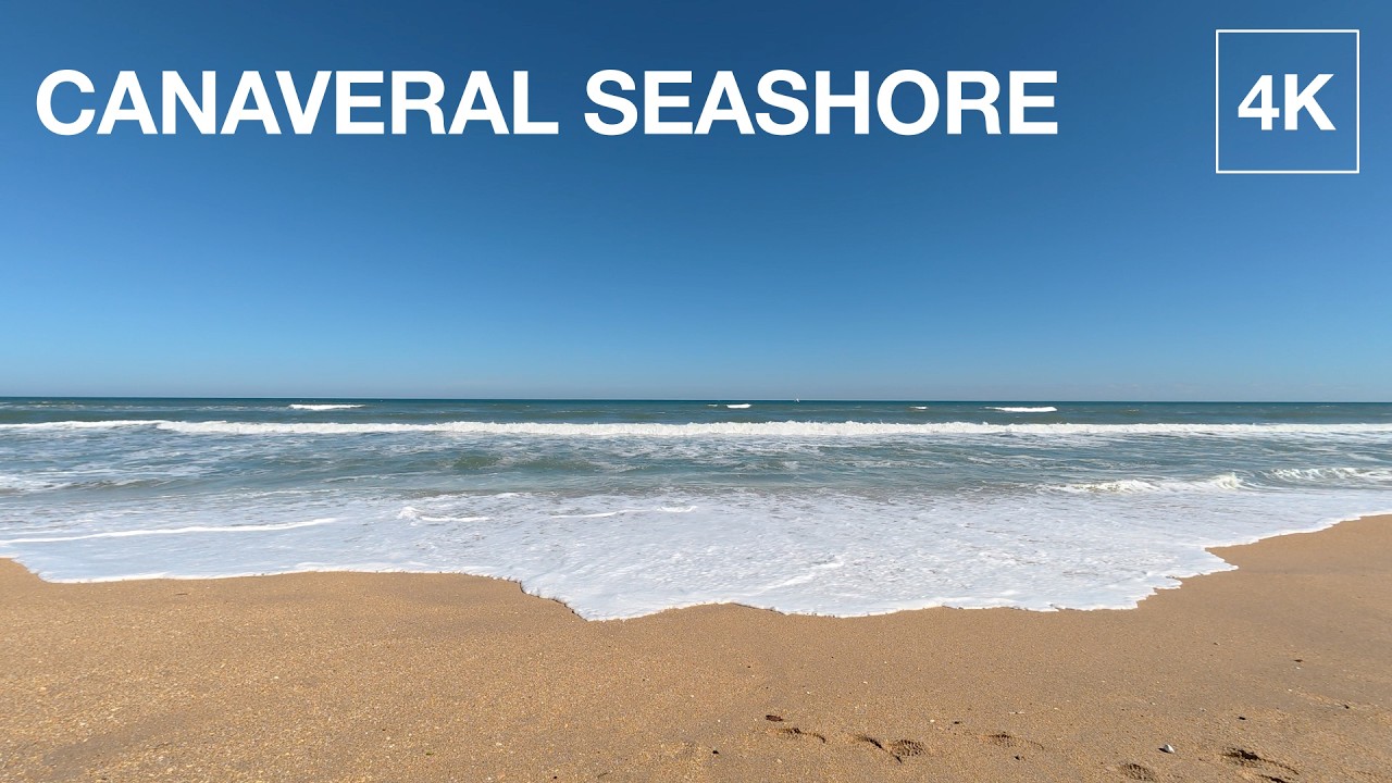 1 Hour of Relaxing Ocean Sounds at Canaveral National Seashore