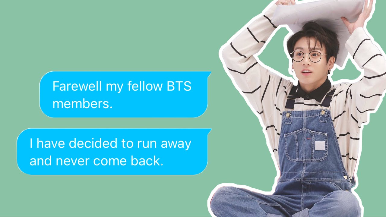 BTS Texts- Jungkook Runs Away 😱