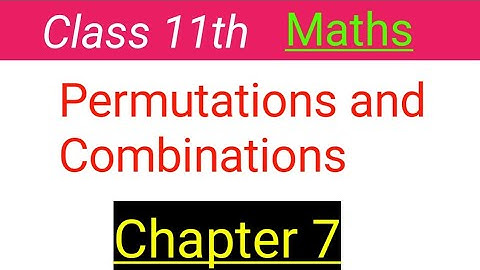 Permutations and Combinations Ex - 7.3 Solutions l class11th Maths l Chapter - 7 ll