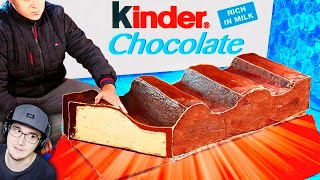 МЫ ПРИГОТОВИЛИ ОГРОМНЫЙ Kinder chocolate ВЕСОМ В 100 КИЛОГРАММ ► Киндер Ванзай Vanzai | Реакция