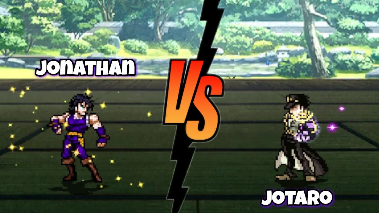 JOTARO CONTRA GILDO TESOURO DUBLADO MUGEN #jogodeanime