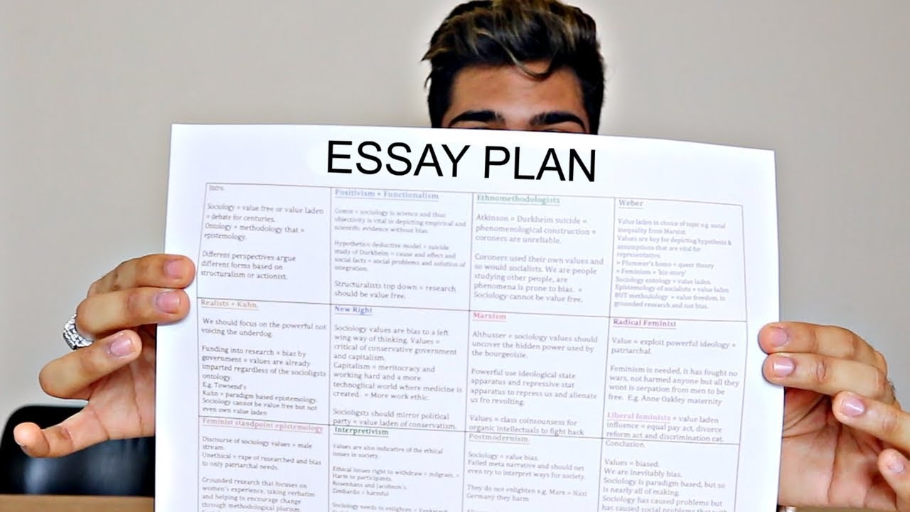 how to revise essay plans