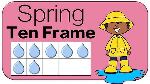 Spring Ten Frame Counting: Ten Frame Subitizing: Math Brain Break
