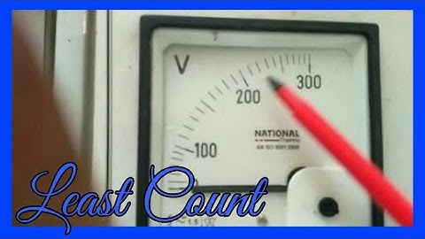 Least count of all type ammeter voltmeter