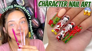 MICKEY & MINNIE MOUSE Disney Cartoon Character Nail Art Design Tutorial IN DEPTH! NailzByDev Review