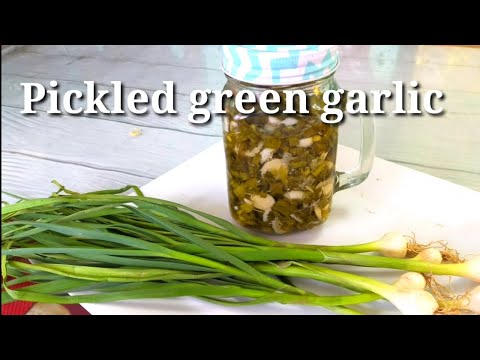 Pickled Green Garlic Recipe|burong bawang na mura|home made| benefits of garlic |boost immune system