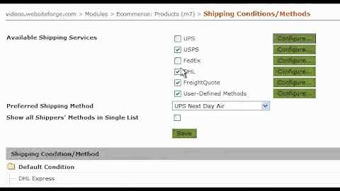 Shipping Conditions & Methods Basic Overview