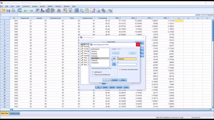Testing the Normality of Residuals in a Regression using SPSS