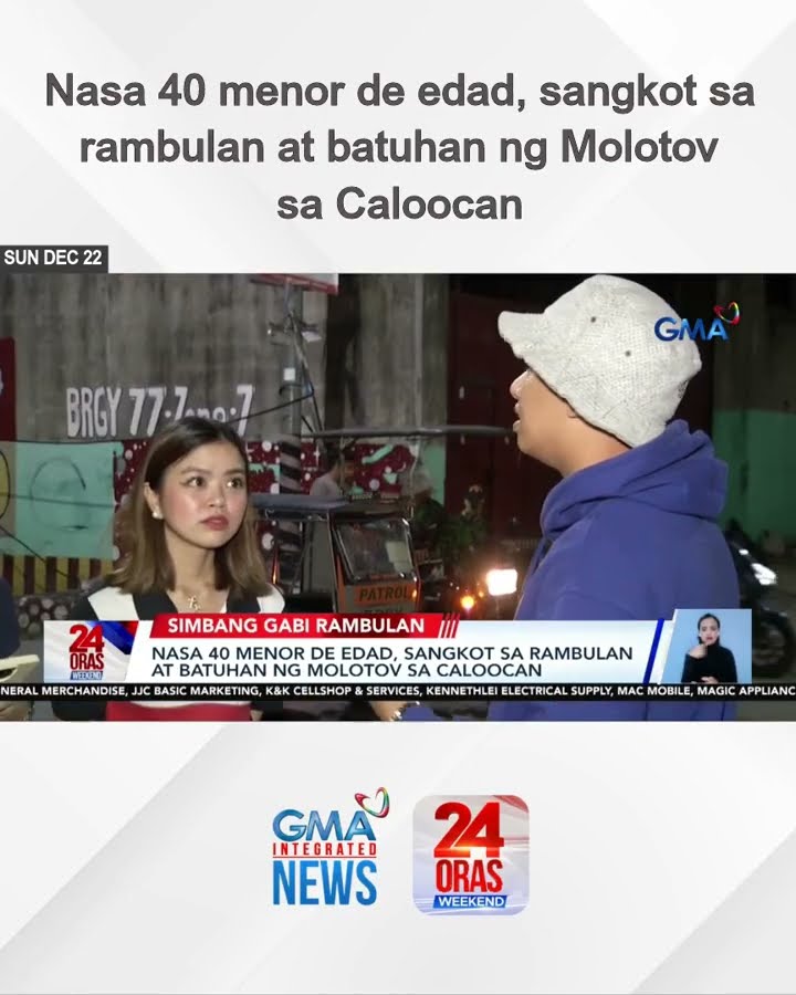 Nasa 40 menor de edad, sangkot sa rambulan at batuhan ng Molotov sa Caloocan | 24 Oras Weekend