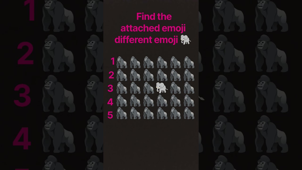 give de different emoji 🐘 shorts @trandingvideo@ - YouTube