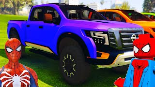 SPIDERMAN CARS Monster Trucks Mega Rampa Challenge ! SUPERHERO HULK Iron Man Racing - GTA V ep. №256