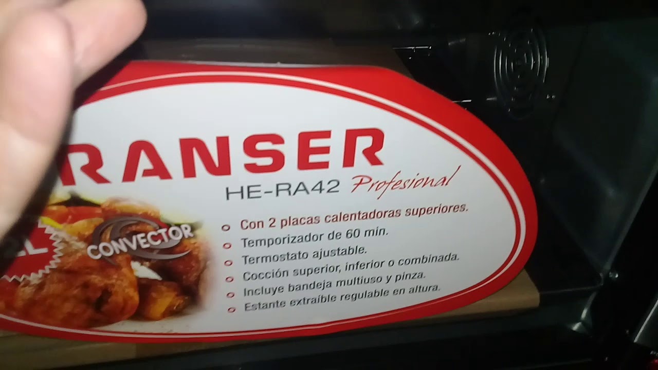 HORNO ELECTRICO CON HORNALLAS - YouTube