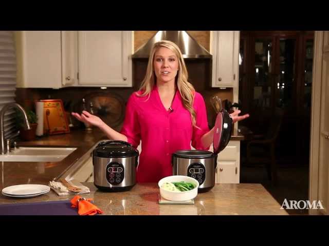 Aroma 8 Cup Rice Cooker Review Demo 