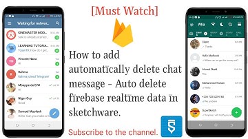 [Good] How to add automatically delete chat message - Auto delete firebase data in sketchware.