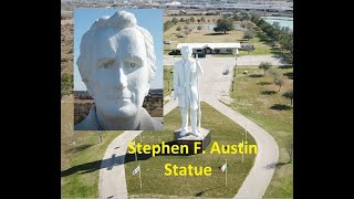 Angleton, TX - 76-Foot-Tall Stephen F. Austin Statue 4k Video